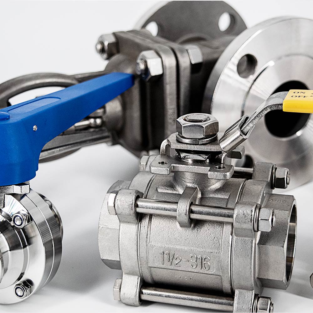 <b>Valves</b><br><br><p class="JDHomeGrid">
Industrial and Sanitary valves, with and without automation. </p>